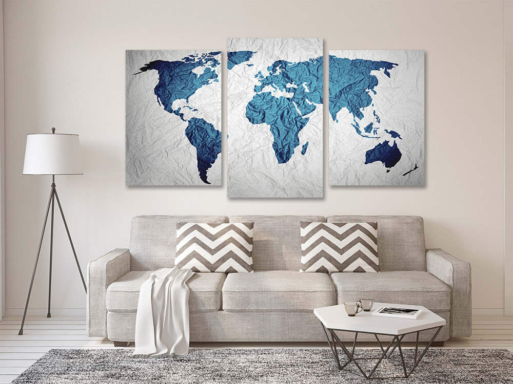 Модульная картина в гостиную / спальню  Мапа  світу Art-672_3 100x150 см Киев - изображение 2