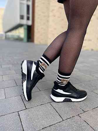 Ditas Кроссовки женские DITAS черный/белый натуральная кожа+замша зима 38р.39р.40р. (5312) Коломия