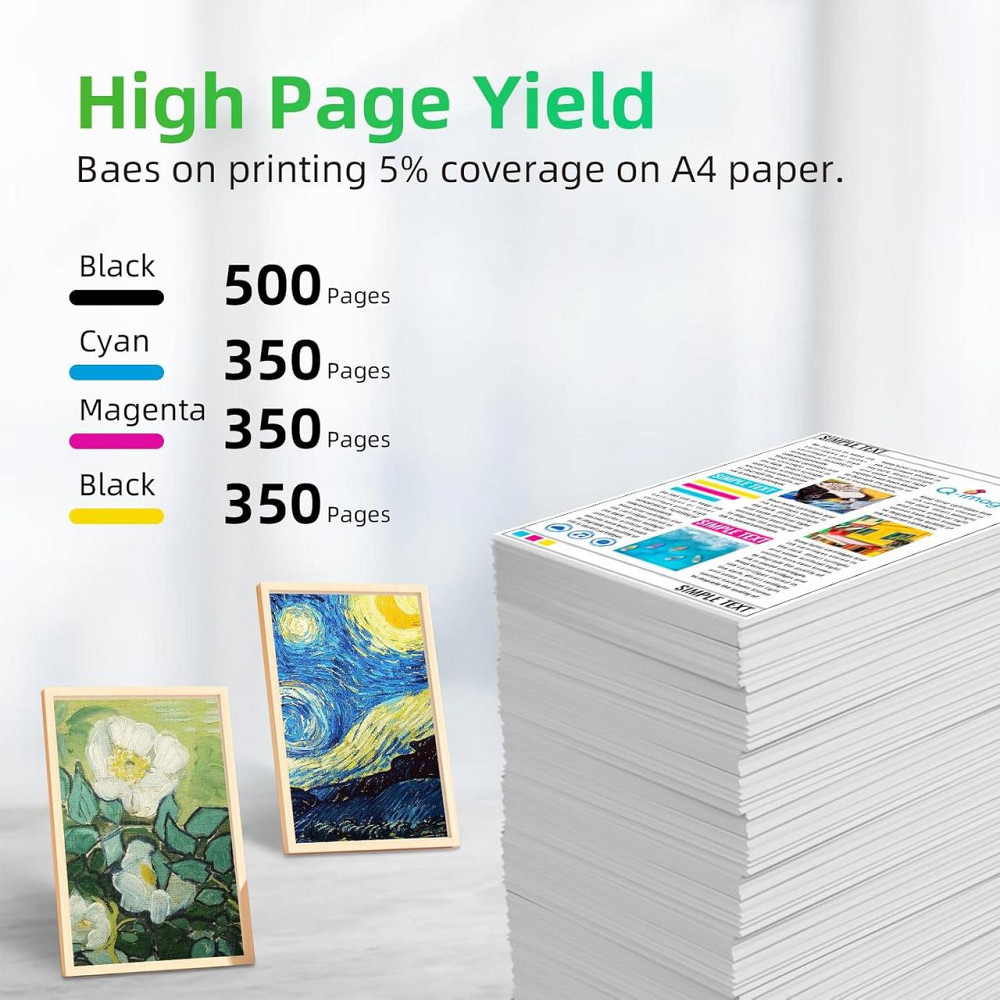 Картриджи совместимые T604XL (604XL) черный/голубой/пурпурный/желтый комплект 4 шт для Epson Киев - изображение 3