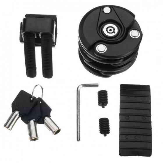 Складаний протиугінний замок для велосипеда Bikight Сталева ланцюг Київ