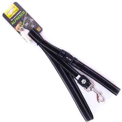 Повідець для собак GimDog Alfresco 2.0х120 см неопрен/фліс (чорний) (8009632059525) Вінниця