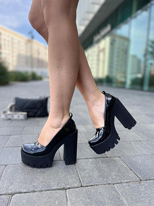 Туфлі жіночі SOFIS чорні лаковані шкіра каблук 12.5см розмір 36 (5276) Коломия - фото 2