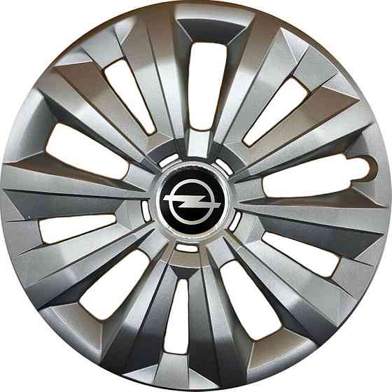 Автомобильные модельные колпаки R15 Opel 346 4шт, SJS, серебряные Киев