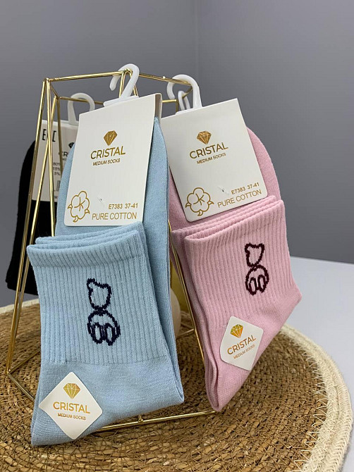 Носки женские со стильными мишками р.37-40 Черновцы - изображение 4