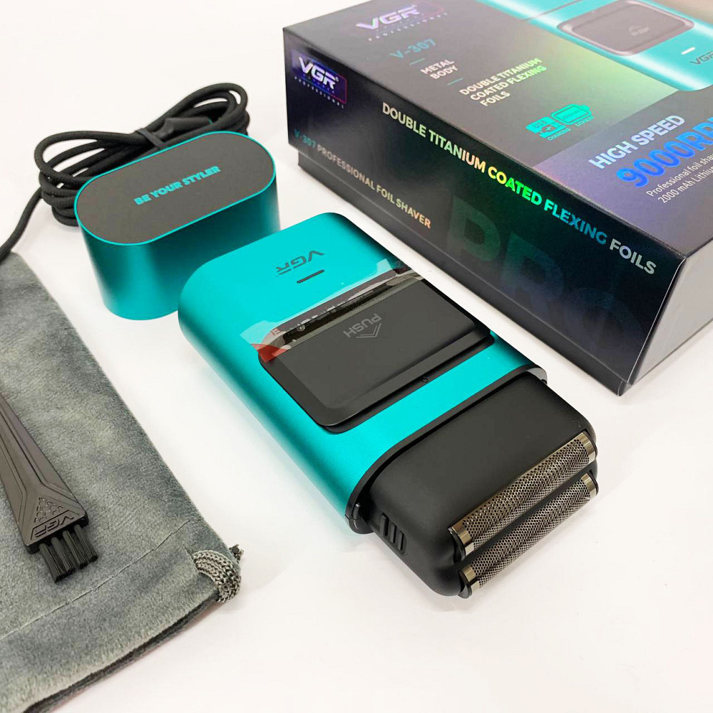 Електробритва шейвер VGR V-307, Портативна сітчаста бритва, Електрична чоловіча бритва для бороди PQ-98 Львів - фото 16