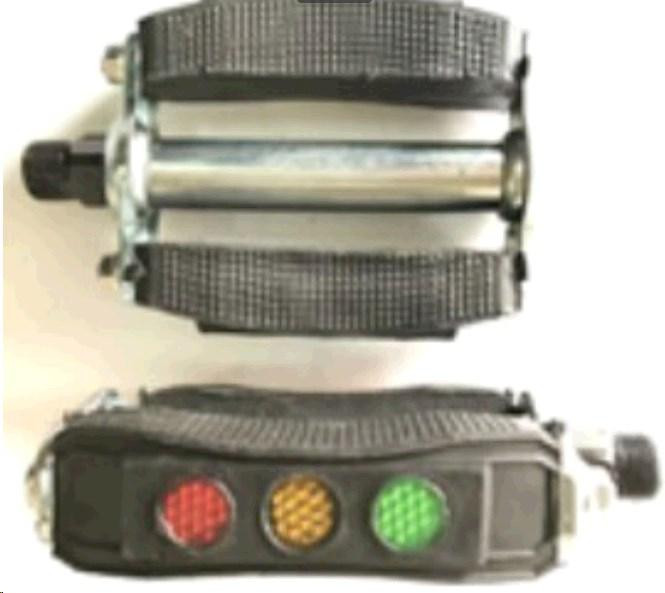 Педалі велосипедні (з катафотами СВІТЛОФОР, метал, гумові вставки) Мукачево - фото 1