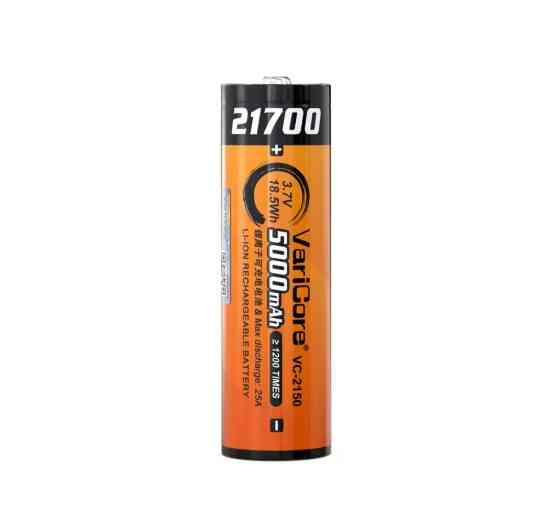 Акумулятор 21700 VariCore VC-2150 5000 mAh 3.7V JT загострений наконечник 25A Вінниця
