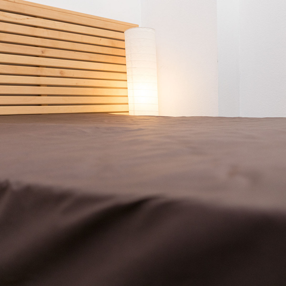 Комплект постільної білизни двоспальний Сатин Гладкий 135 г/м2 YouStar (Шоколад) 2 х 50х70 Суми - фото 7