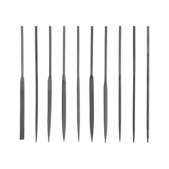 Набір надфілів, 10 шт., 140 мм, без ручок INTERTOOL HT-3707 Київ