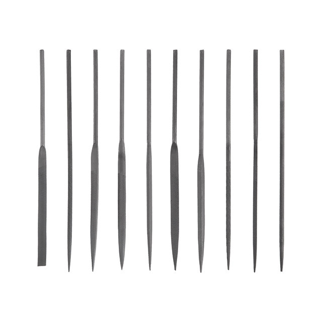 Набір надфілів, 10 шт., 140 мм, без ручок INTERTOOL HT-3707 Київ - фото 2