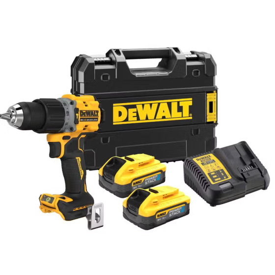 Дриль-шурупокрут акумуляторний безщітковий ударний DeWALT DCD805H2T : з АКБ 2шт-18V 5 Ah, 90 Нм Київ
