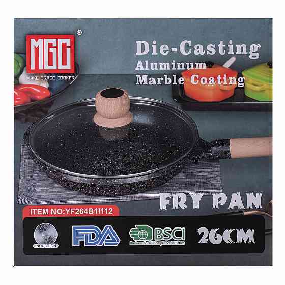 Сковорода алюмінієва 2,2 л з мраморним покриттям Ø 26 см Київ