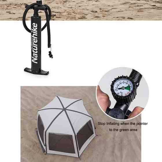 Тент для кемпінгу Naturehike Hexagon Inflatable NH20TM002 380*329*220 Київ