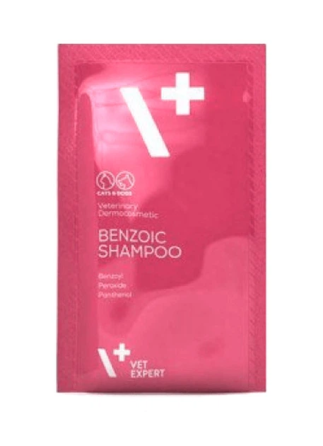 Шампунь для собак і кішок Vet Expert Benzoic Shampoo (Вет Експерт) антибактеріальний для жирної шкіри 20 шт х 15 мл Запоріжжя