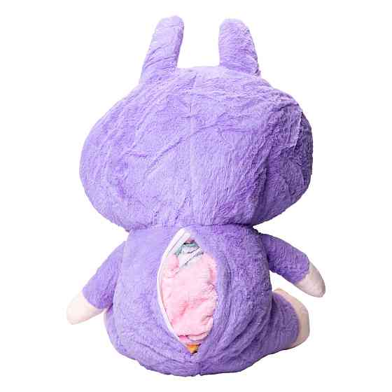 Плед-іграшка-подушка Лабубу 50 см, фіолетовий Київ