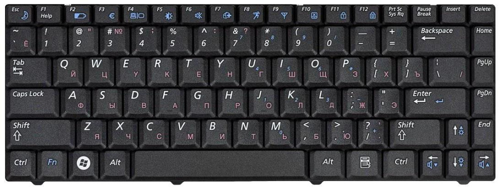 Клавиатура для ноутбука Samsung (R517) Black, RU Вінниця - фото 2