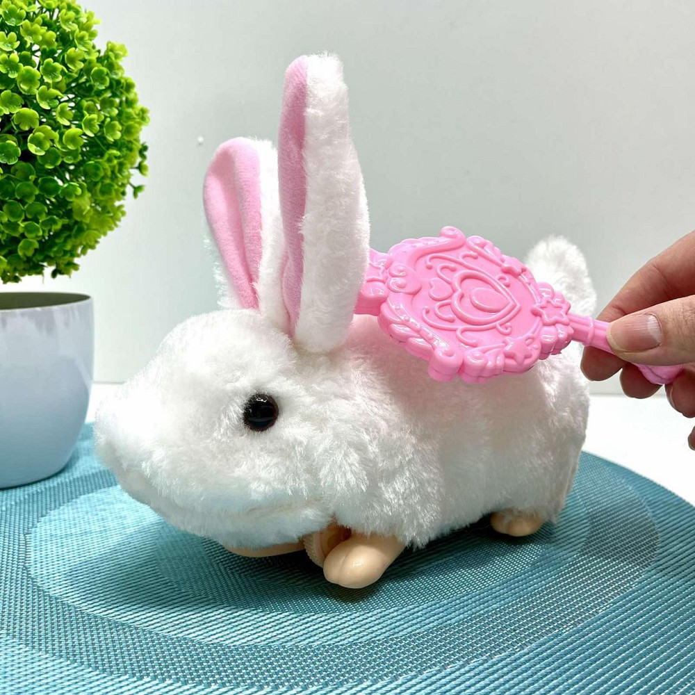 М'яка іграшка Кролик на радіокеруванні інтерактивна їздить 21см Біла (8858-8068) Чернігів - фото 5