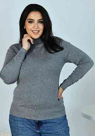 Жіночий повсякденний батальний гольф бавовна, кашемір Графіт Одеса