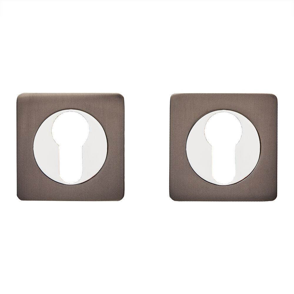 Накладки на циліндр Gavrohe A1-EH MBN/CP графіт/ хром Київ - фото 1