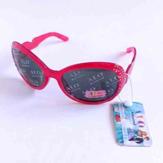 Сонцезахисні окуляри дитячі червоні котяче око з лінзами UV400 Київ