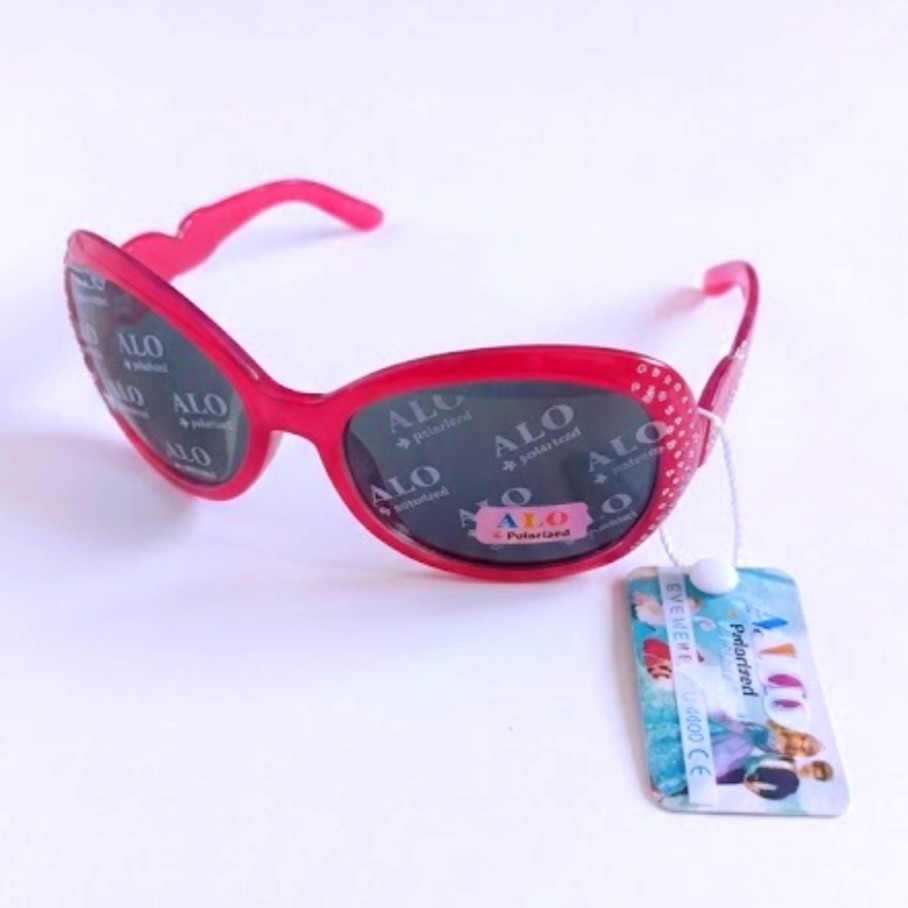 Сонцезахисні окуляри дитячі червоні котяче око з лінзами UV400 Київ - фото 5