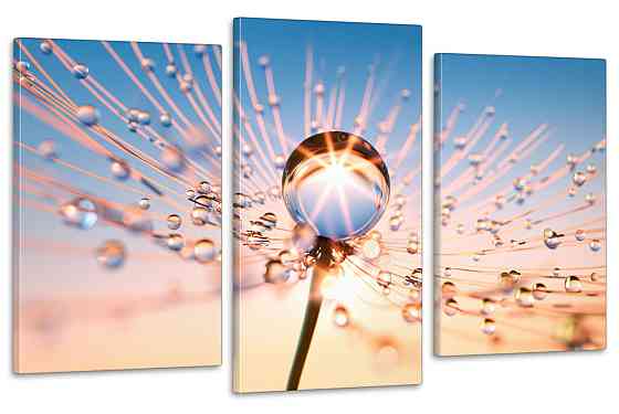 Модульная картина в гостиную / спальню Каплі води  Art-667_3 Киев