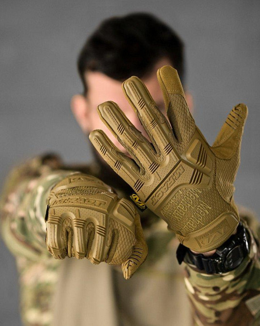 Тактичні рукавички чоловічі m-pact койот Одесса - изображение 4