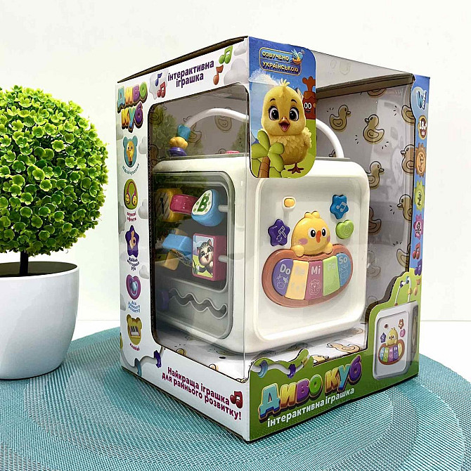 Музичний куб WToys українська мова пісні казки загадки пальчикові ігри віршики підсвічування цифри звуки тварин (25462) Чернигов - изображение 8