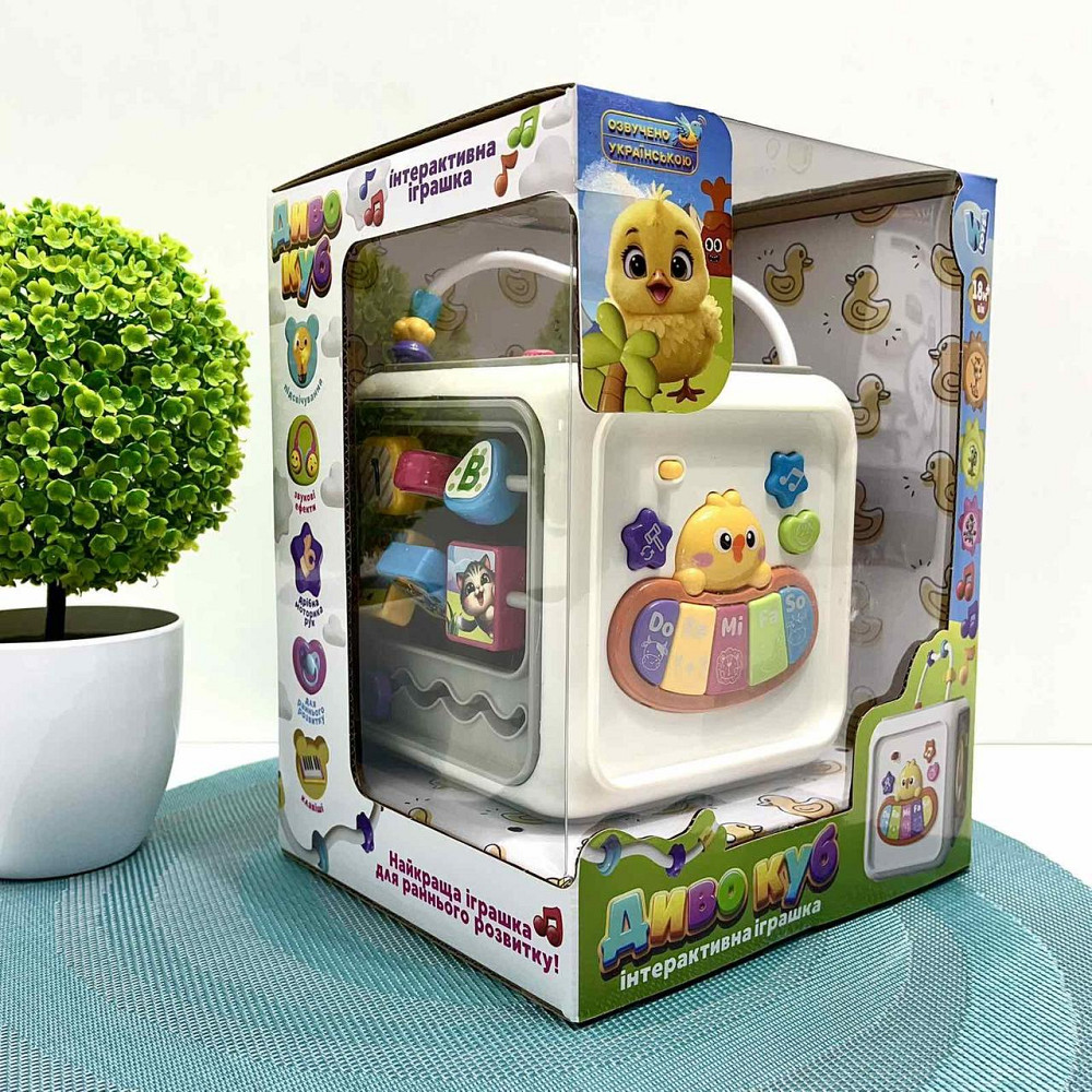 Музичний куб WToys українська мова пісні казки загадки пальчикові ігри віршики підсвічування цифри звуки тварин (25462) Чернигов - изображение 8