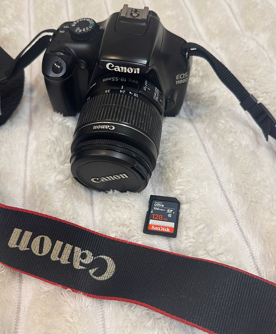 Фотоаппарат Canon EDS 1100D+карта памяти 128GB. Киев - изображение 1