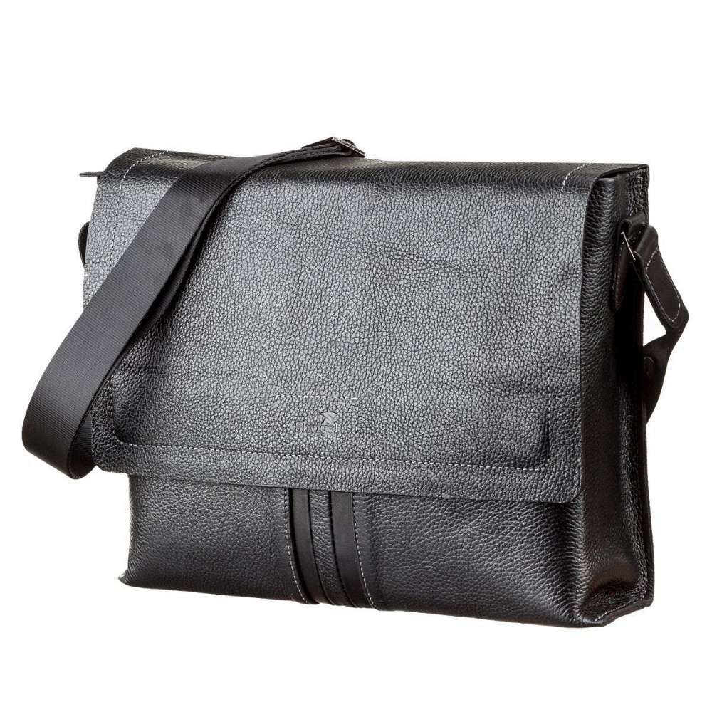 Сумка чоловіча SHVIGEL 11106 шкіряна Чорна Київ - фото 7