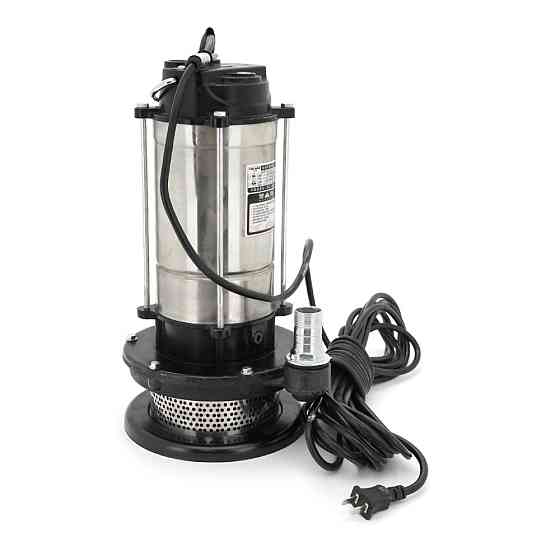 Погружающий насос, 1500W, 220V, до 4 м3/ч, подъем до 30 м, 25мм, нержавеющая сталь, 410х200х230 мм, 11.5 кг. + переходник Киев