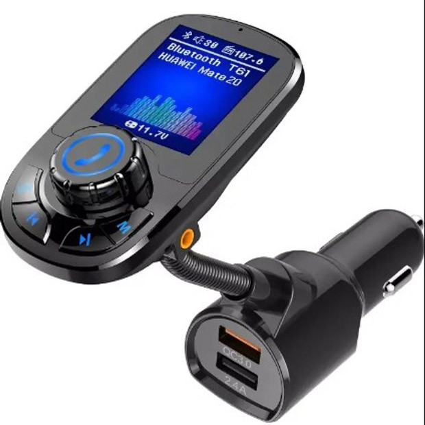 Адаптер в прикурювач для музики, Fm-модулятор з можливістю регулювання частоти, Fm трансмітер в машину KF-42 Івано-Франківськ - фото 10