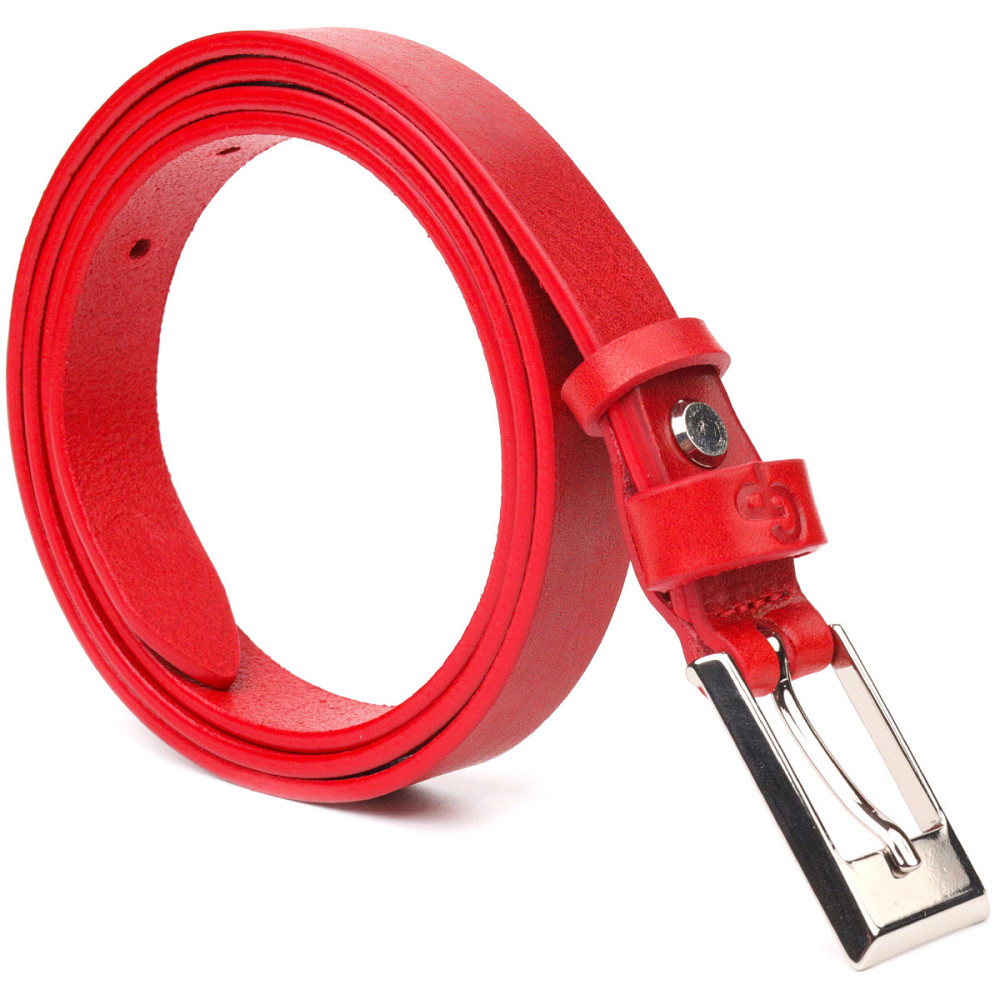 Привлекательный женский ремень из натуральной кожи Grande Pelle 21445 Красный Киев - изображение 2