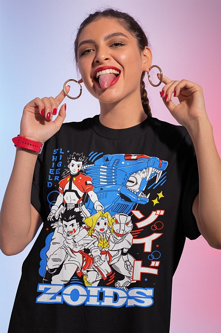 Футболка мужская аниме Зоид Гено Сериес Псйкхогено оверсайз (S/M/L) Черний AnimeJ0029 Днепр - изображение 10