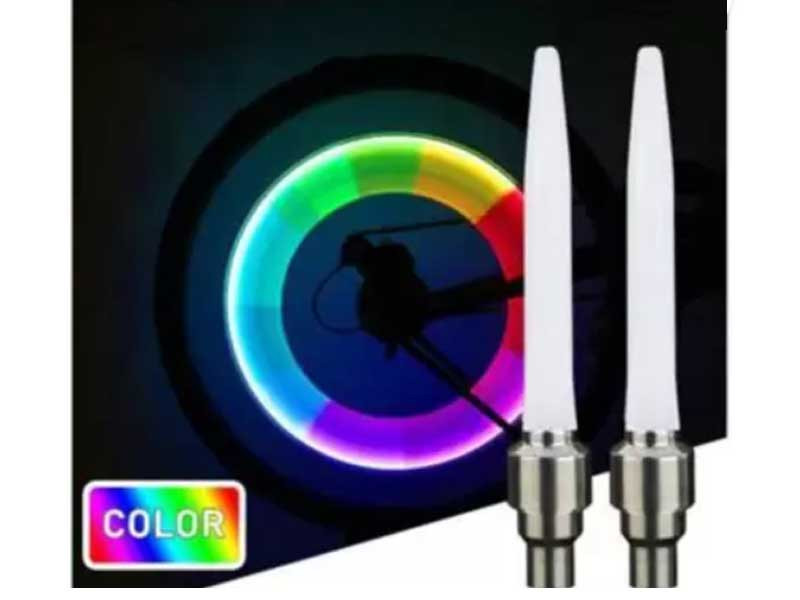 Светодиодные колпачки для колес на ниппель, пара Feel Fit DEN-079 Разноцветные Бровары - изображение 4