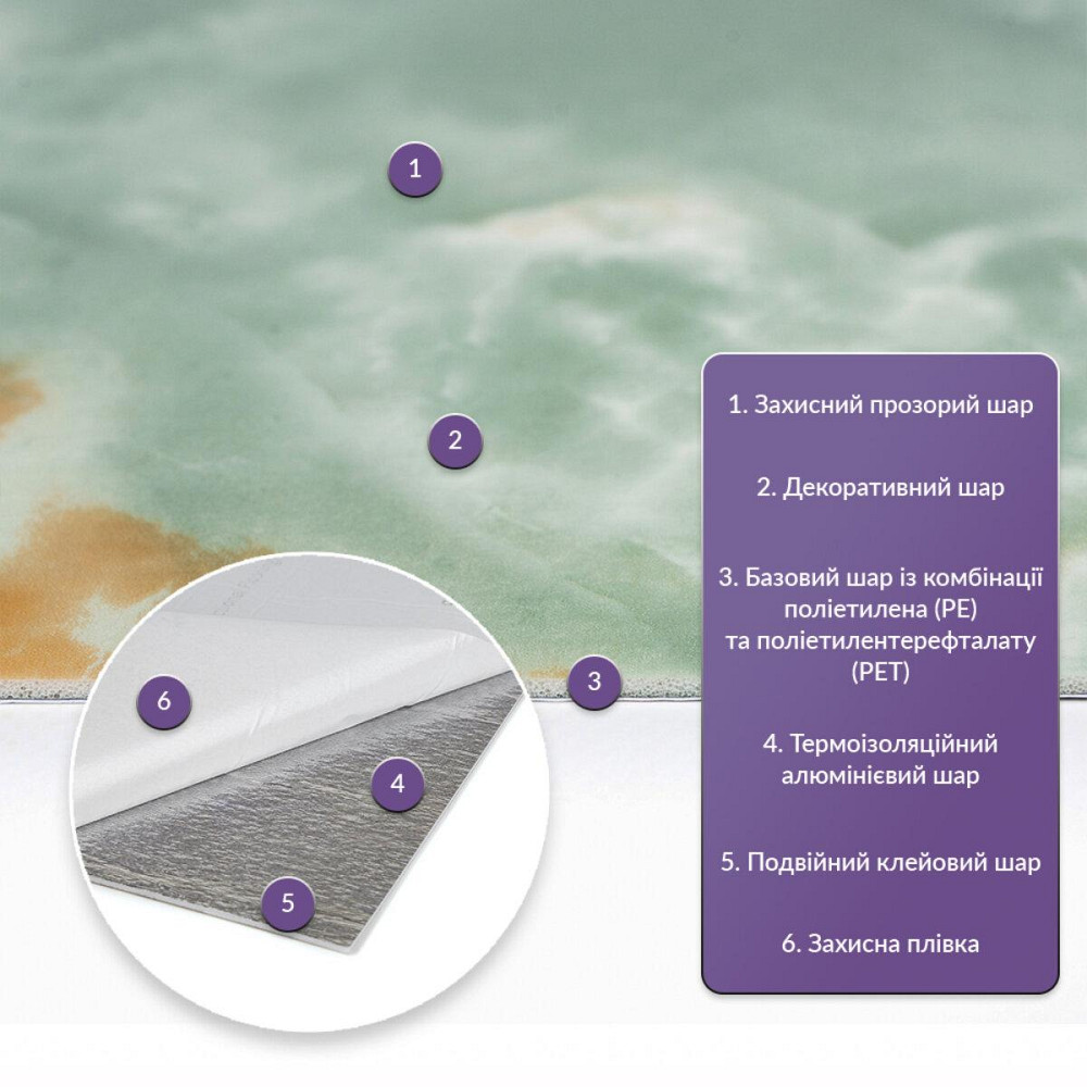 Самоклеюча стінова PET плитка 600х300х2мм SW-00002322 Київ - фото 2