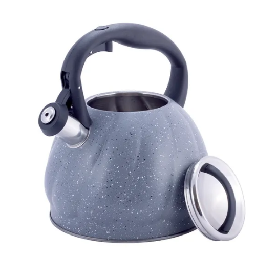 Чайник 3л нержавіюча сталь зі свистком з нейлоновою ручкою 1073GR KAMILLE Житомир - фото 6