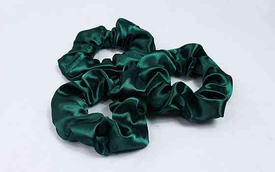 Набір резинок для волосся атласний Зелений Харків