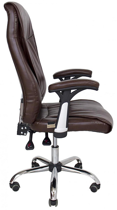 Офісне Крісло Керівника Richman Alvaro Хром М2 AnyFix Коричневий Дніпро - фото 8