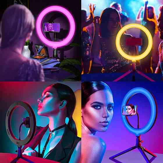 Кольцевая RGB лампа 30 см MJ 300 Soft Ring Light SBR Киев