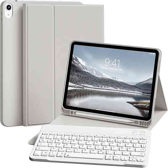 Чехол клавиатура для iPad A16 2025/ iPad 10-го поколения (2022) A2696 / A2757 / A2777 с заменяемой батарейкой Днепр