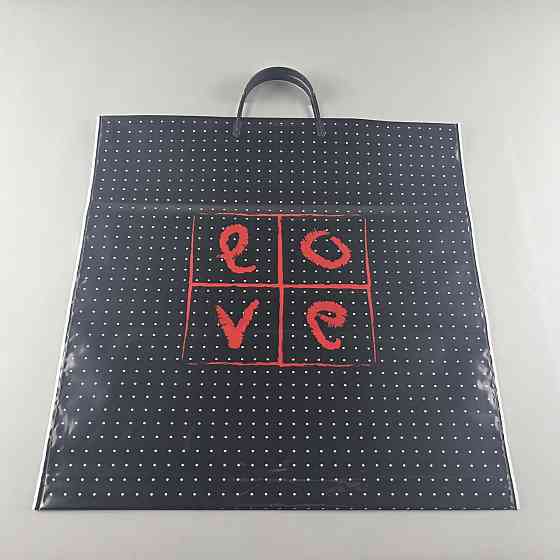 Поліетиленовий пакет (40х40) з пластиковою ручкою "Лав" (10 шт.) Харків