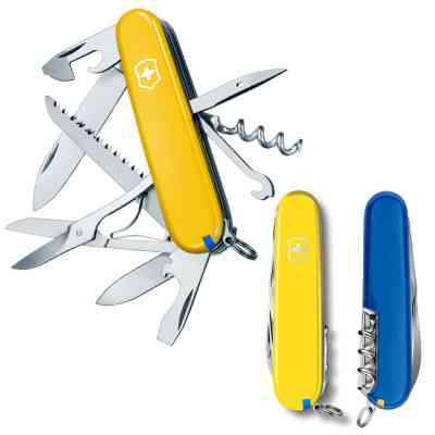 Нож Victorinox Huntsman Ukraine 91 мм Жовто-синій (1.3713.8.2) Винница