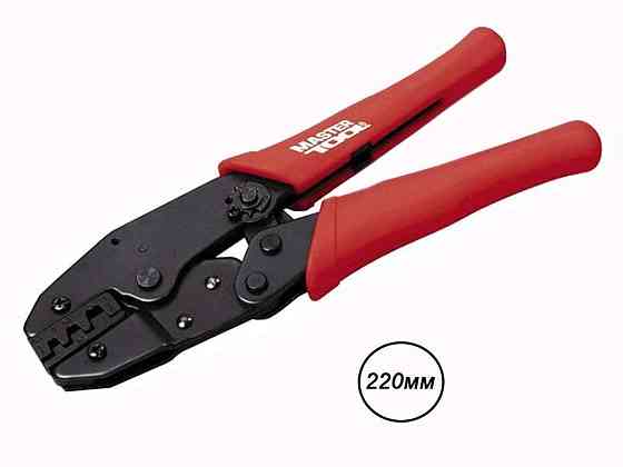 Кліщі для обжимки контактів з тріщ.220мм 75-2250 ТМ MASTER TOOL Київ