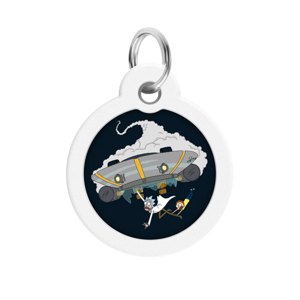 Адресник для собак и кошек металлический WAUDOG Smart ID с QR паспортом, рисунок 