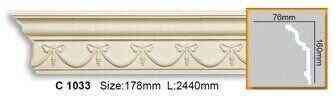 Карниз полиуретановый с орнаментом Gaudi Decor C 1033 Днепр