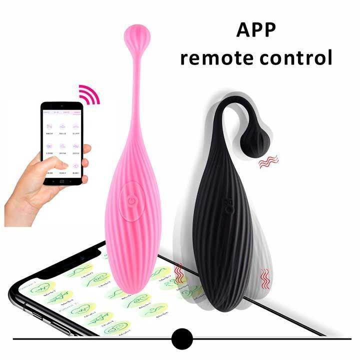 Смарт віброяйце з дистанційне керуванням вібратор SVAKOM Primo Wine для жінок 15,8 см Чорний Вінниця - фото 5