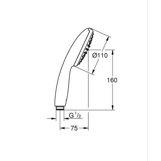 Ручний душ Grohe Tempesta 110, 1 режим (27923003) ( 15646 ) ( 16172 ) Харків