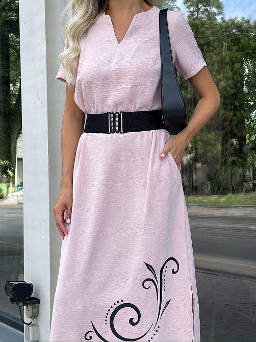 Женское летнее льняное модное платье 42-60р. Киев - изображение 1